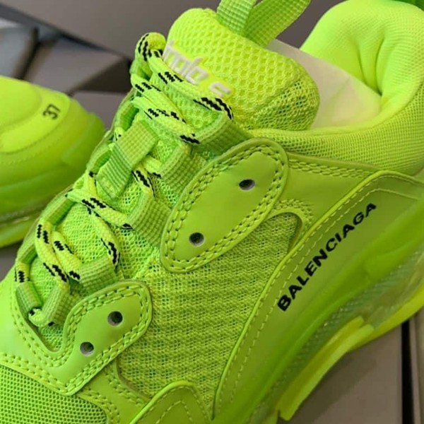 BALENCIAGA TRIPLE S CLEAR SOLE IN GREEN - BLA018 - Image 7