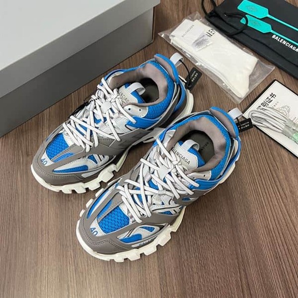 BALENCIAGA TRACK SNEAKER IN BLUE BROWN - BLA089 - Image 3