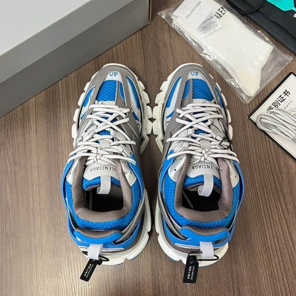 BALENCIAGA TRACK SNEAKER IN BLUE BROWN - BLA089 - Image 5