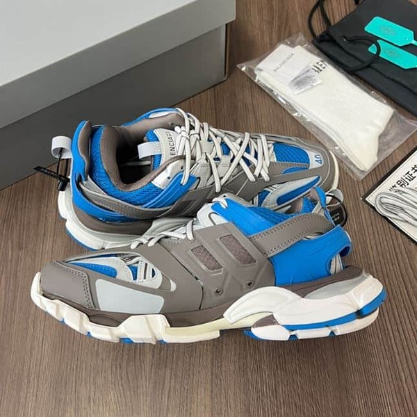 BALENCIAGA TRACK SNEAKER IN BLUE BROWN - BLA089 - Image 7