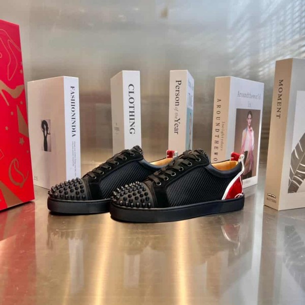 Christian Louboutin Version Black Red Sneaker - CLS037 - Image 4