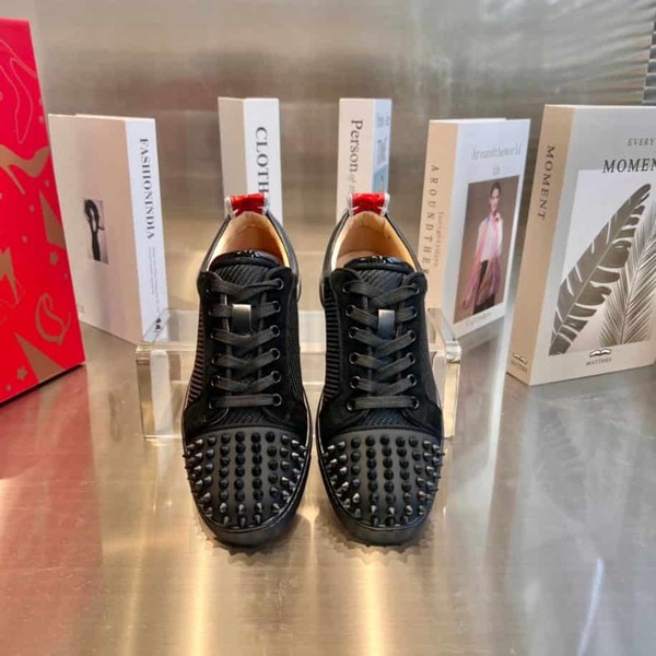 Christian Louboutin Version Black Red Sneaker - CLS037 - Image 5