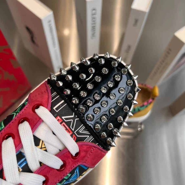 Christian Louboutin Louis Junior Spikes Multicolor Sneaker - CLS043 - Image 3