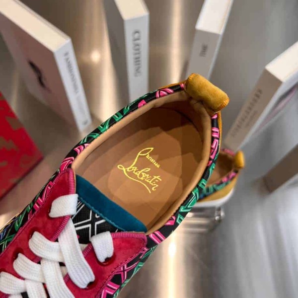 Christian Louboutin Louis Junior Spikes Multicolor Sneaker - CLS043 - Image 5