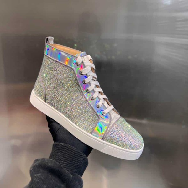 Christian Louboutin Silver Stones Sneaker - CLS056 - Image 2