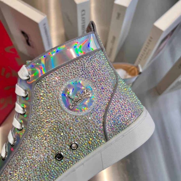 Christian Louboutin Silver Stones Sneaker - CLS056 - Image 3