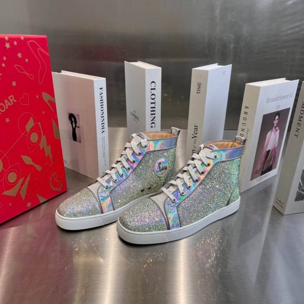 Christian Louboutin Silver Stones Sneaker - CLS056 - Image 4