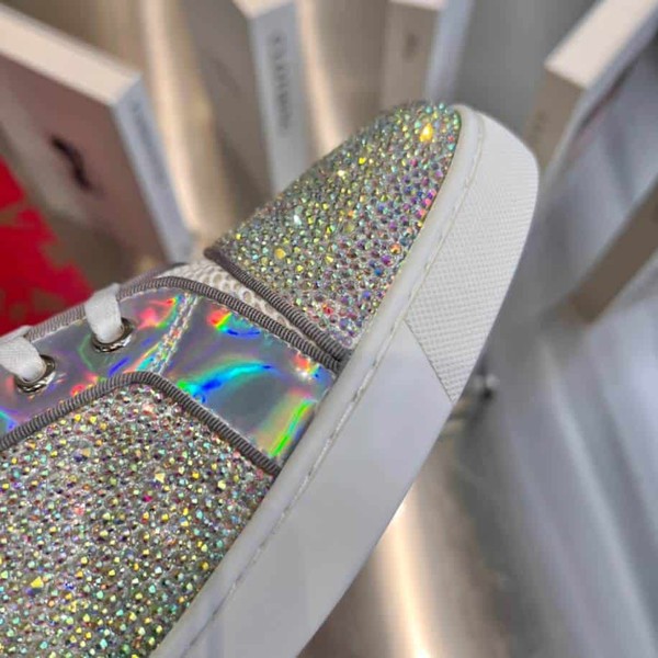 Christian Louboutin Silver Stones Sneaker - CLS056 - Image 6