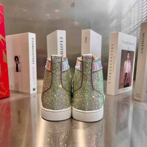 Christian Louboutin Silver Stones Sneaker - CLS056 - Image 7