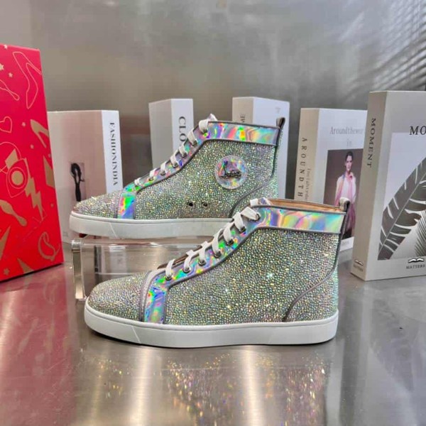 Christian Louboutin Silver Stones Sneaker - CLS056 - Image 8