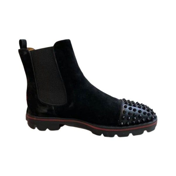 Christian Louboutin Black Ankle Boots Sneaker - CLS058