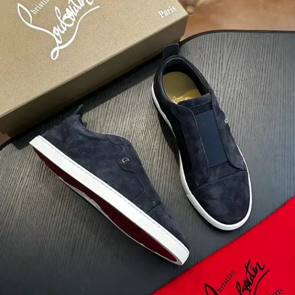 Christian Louboutin St Louis Suede Sneakers - CLS081 - Image 6