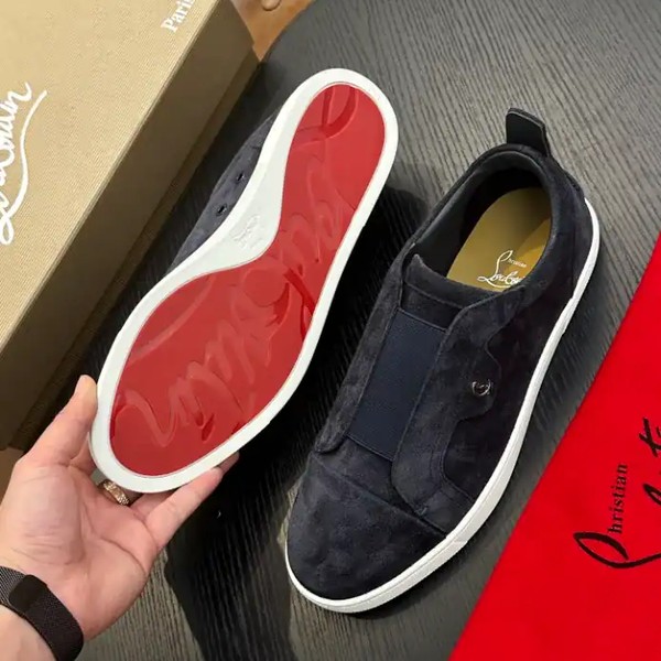 Christian Louboutin St Louis Suede Sneakers - CLS081 - Image 7