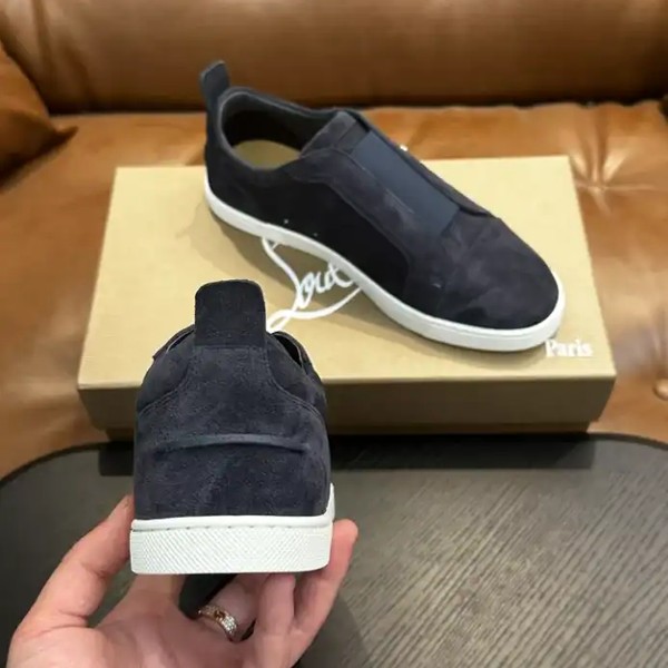 Christian Louboutin St Louis Suede Sneakers - CLS081 - Image 9