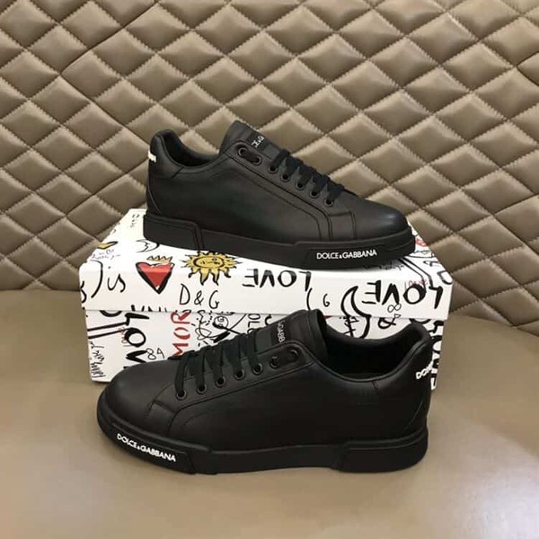 DOLCE & GABBANA BLACK LOW TOP SNEAKER – DG009 - Image 2