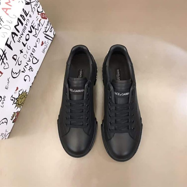 DOLCE & GABBANA BLACK LOW TOP SNEAKER – DG009 - Image 3