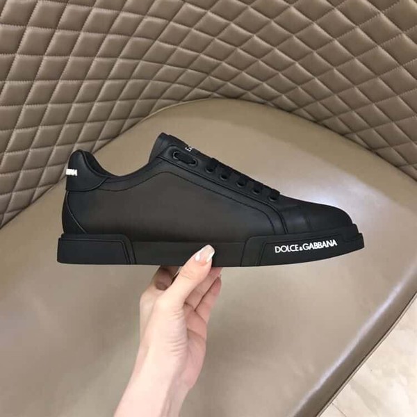 DOLCE & GABBANA BLACK LOW TOP SNEAKER – DG009 - Image 4