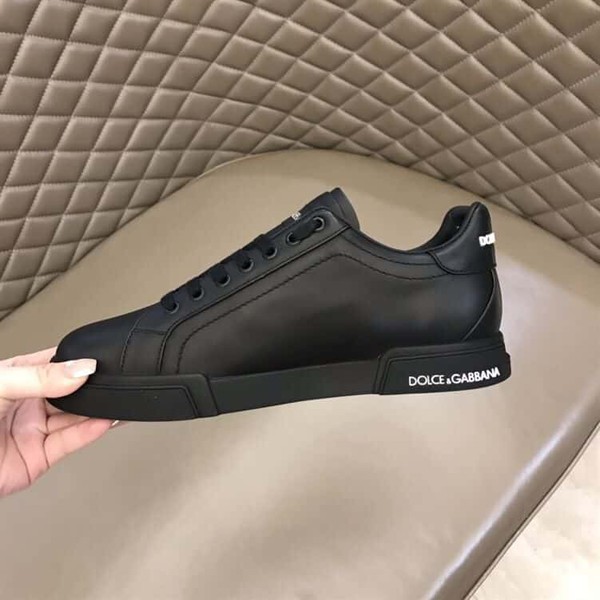 DOLCE & GABBANA BLACK LOW TOP SNEAKER – DG009 - Image 5