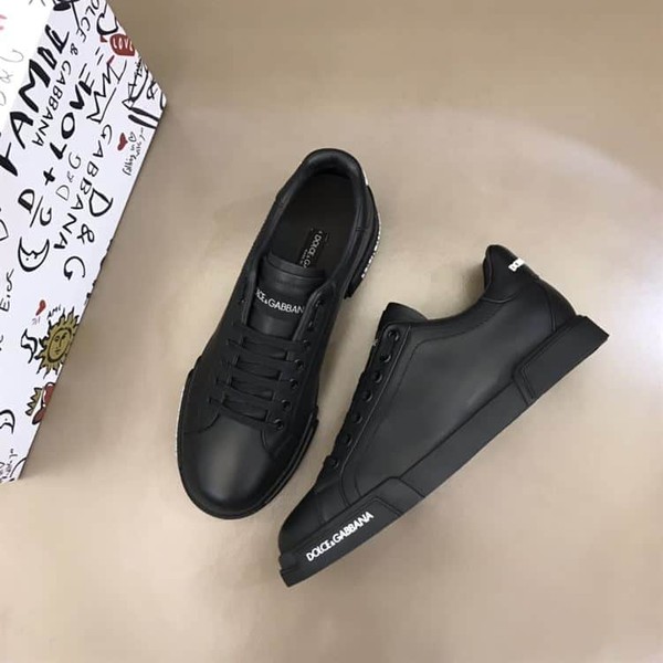 DOLCE & GABBANA BLACK LOW TOP SNEAKER – DG009 - Image 9