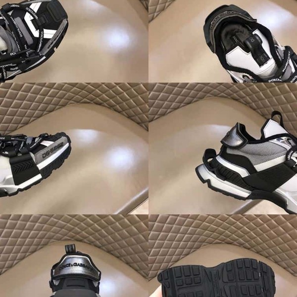 DOLCE & GABBANA SPACE LOW-TOP SNEAKERS IN BLACK AND GREY – DG013 - Image 10