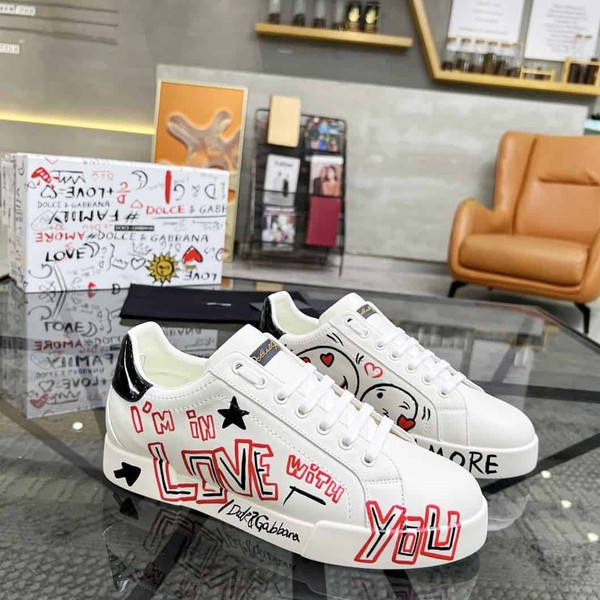 DOLCE & GABBANA PORTOFINO CUORE SNEAKERS MULTICOLOR – DG021 - Image 2