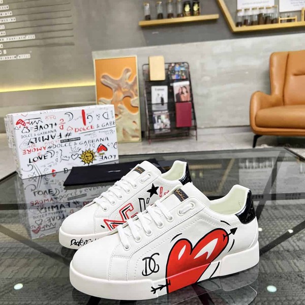 DOLCE & GABBANA PORTOFINO CUORE SNEAKERS MULTICOLOR – DG021 - Image 3