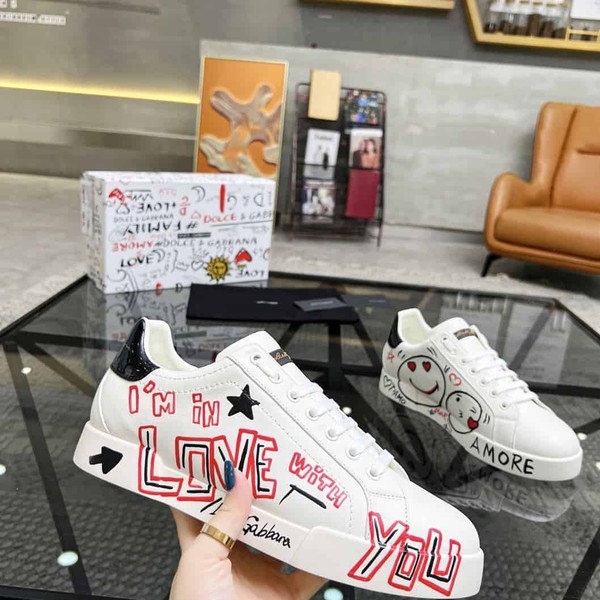 DOLCE & GABBANA PORTOFINO CUORE SNEAKERS MULTICOLOR – DG021 - Image 5