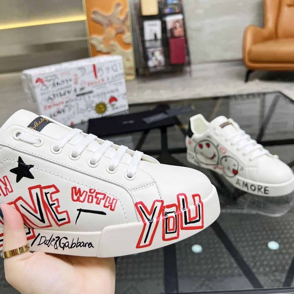 DOLCE & GABBANA PORTOFINO CUORE SNEAKERS MULTICOLOR – DG021 - Image 6