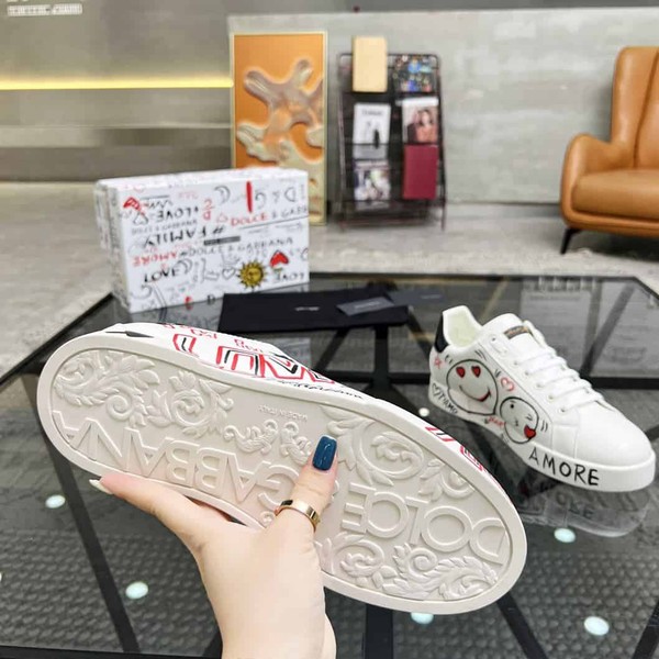 DOLCE & GABBANA PORTOFINO CUORE SNEAKERS MULTICOLOR – DG021 - Image 9
