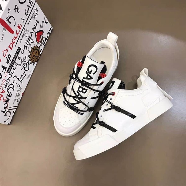 DOLCE & GABBANA PORTOFINO SNEAKER IN CALFSKIN AND PATENT LEATHER – DG031 - Image 3