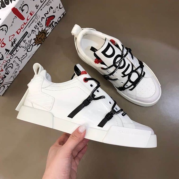 DOLCE & GABBANA PORTOFINO SNEAKER IN CALFSKIN AND PATENT LEATHER – DG031 - Image 5