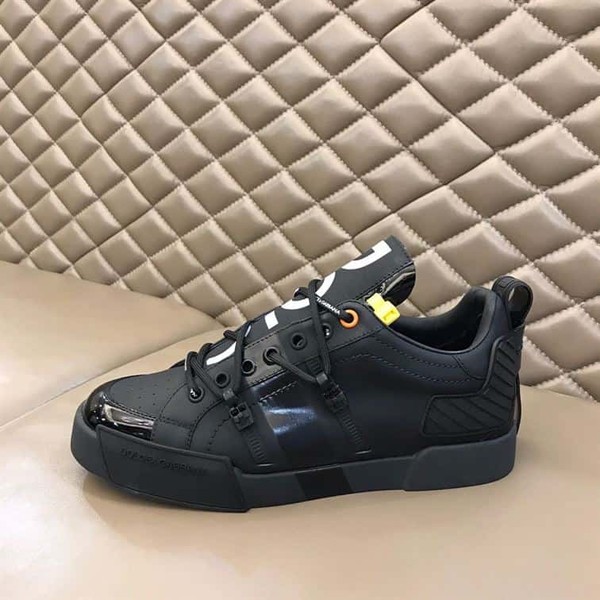 DOLCE & GABBANA PORTOFINO SNEAKER IN CALFSKIN AND PATENT LEATHER – DG032 - Image 8