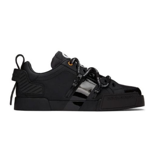 DOLCE & GABBANA PORTOFINO SNEAKER IN CALFSKIN AND PATENT LEATHER – DG032 - Image 10