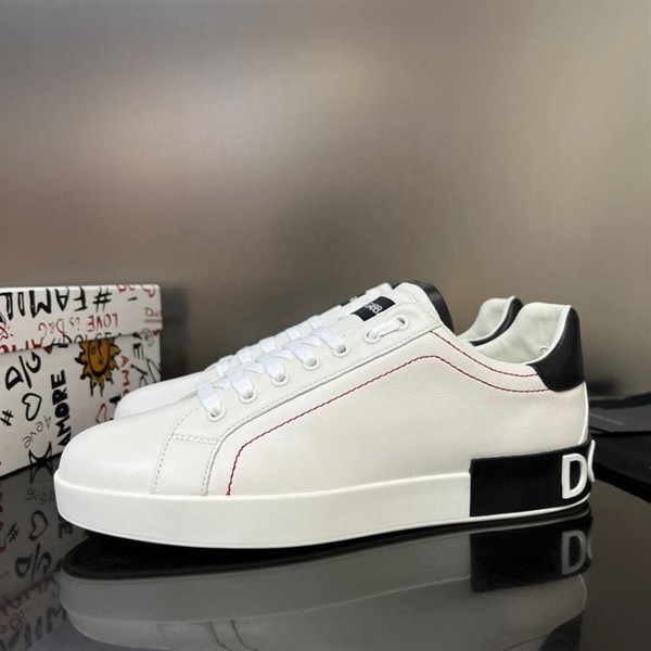 DOLCE & GABBANA WHITE PORTOFINO SNEAKERS – DG034 - Image 3