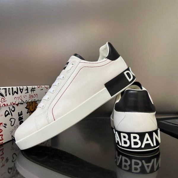 DOLCE & GABBANA WHITE PORTOFINO SNEAKERS – DG034 - Image 5