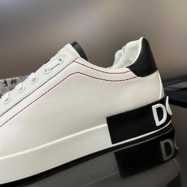 DOLCE & GABBANA WHITE PORTOFINO SNEAKERS – DG034 - Image 7