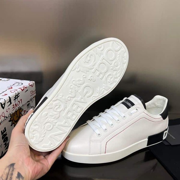 DOLCE & GABBANA WHITE PORTOFINO SNEAKERS – DG034 - Image 9
