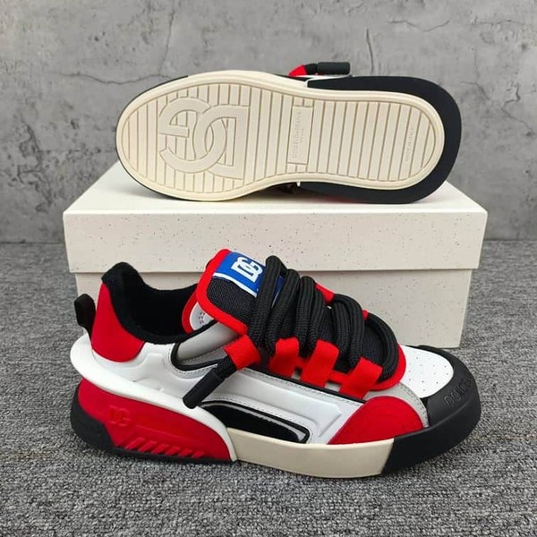 DOLCE & GABBANA MIXED-MATERIAL PORTOFINO SNEAKERS IN MULTICOLOR – DG039 - Image 8