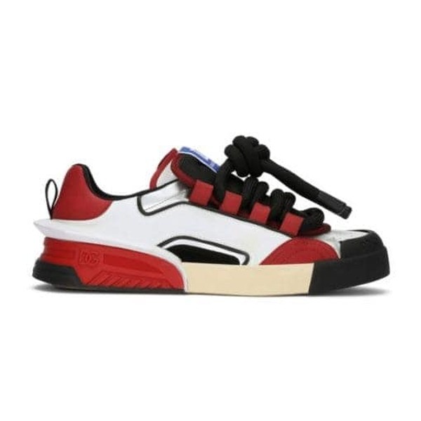 DOLCE & GABBANA MIXED-MATERIAL PORTOFINO SNEAKERS IN MULTICOLOR – DG039 - Image 9