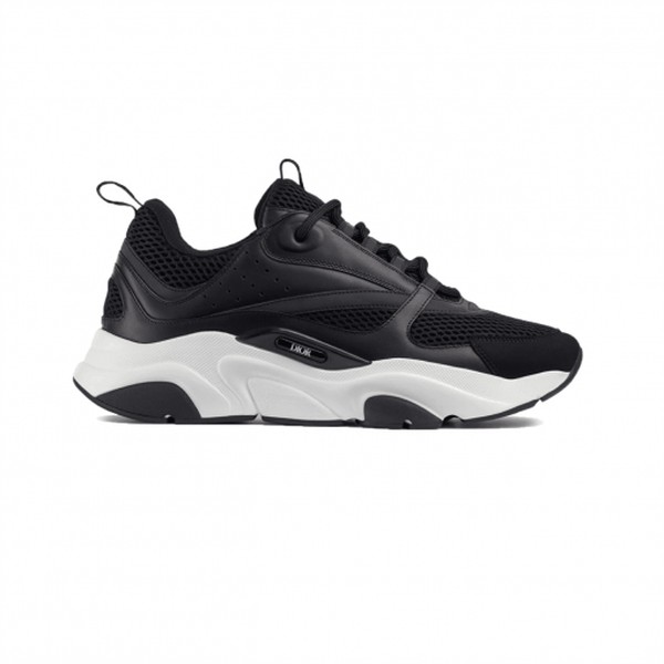 DIOR B22 SNEAKERS BLACK TECHNICAL MESH AND CALFSKIN - DO004 - Image 11