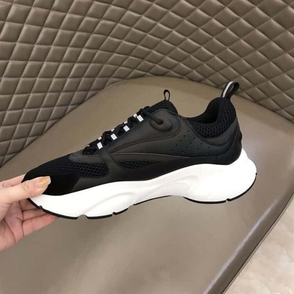 DIOR B22 SNEAKERS BLACK TECHNICAL MESH AND CALFSKIN - DO004 - Image 6