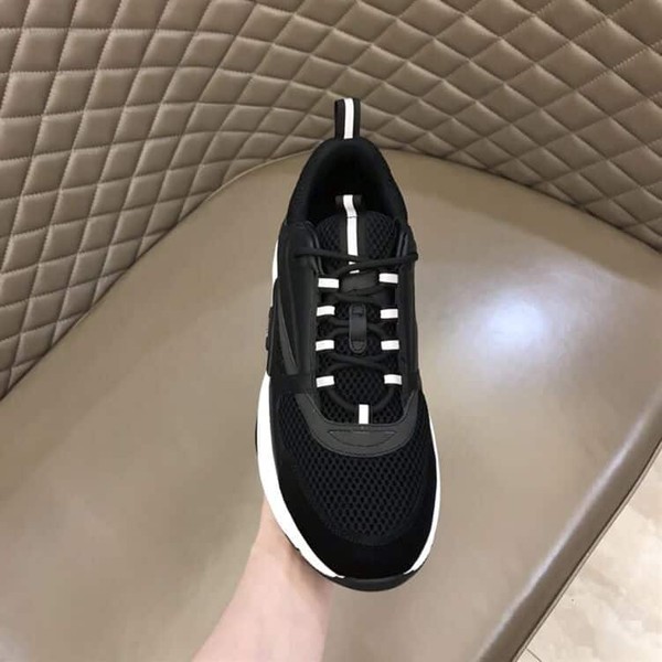 DIOR B22 SNEAKERS BLACK TECHNICAL MESH AND CALFSKIN - DO004 - Image 8