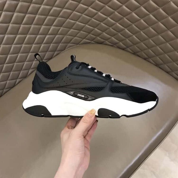 DIOR B22 SNEAKERS BLACK TECHNICAL MESH AND CALFSKIN - DO004 - Image 10