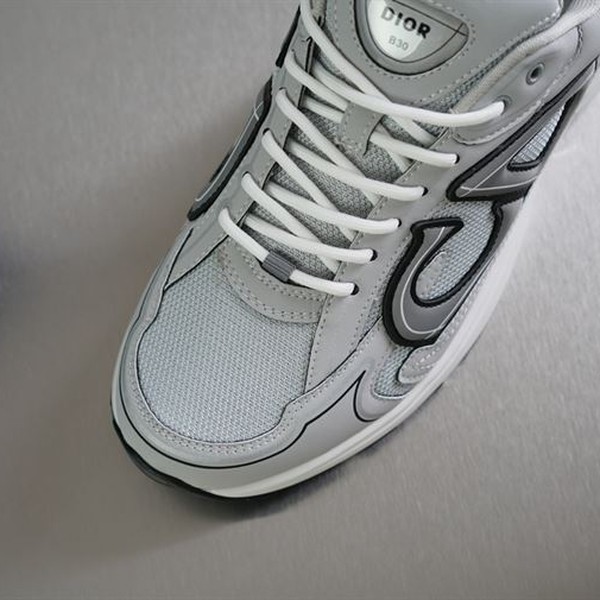 DIOR B30 SNEAKER GRAY MESH AND TECHNICAL FABRIC - DO073 - Image 4