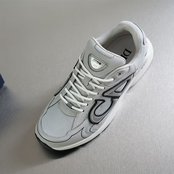 DIOR B30 SNEAKER GRAY MESH AND TECHNICAL FABRIC - DO073 - Image 6