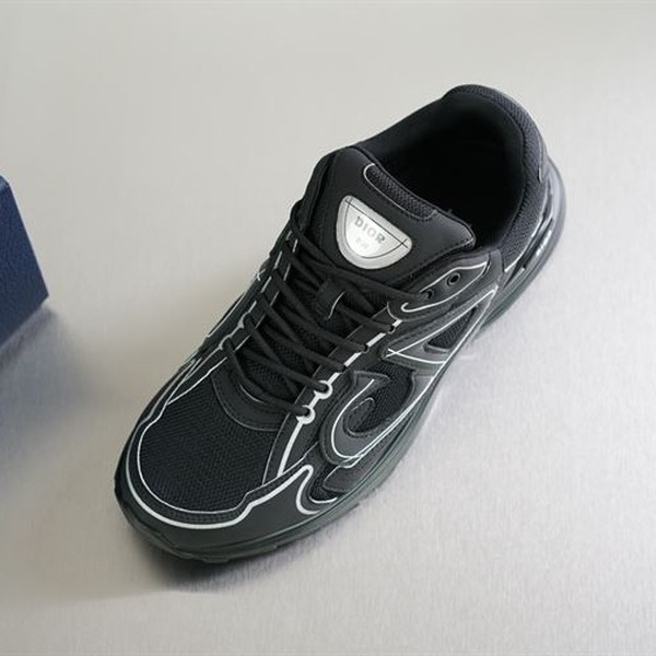 DIOR B30 SNEAKER BLACK MESH AND TECHNICAL FABRIC - DO074 - Image 4