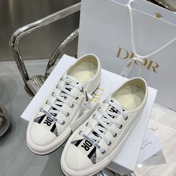 DIOR WALK'N'DIOR SNEAKER WHITE COTTON CANVAS - DO125 - Image 3