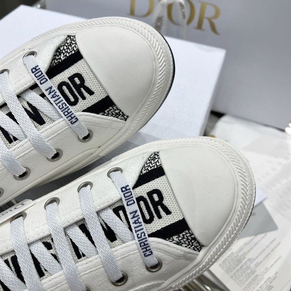 DIOR WALK'N'DIOR SNEAKER WHITE COTTON CANVAS - DO125 - Image 6