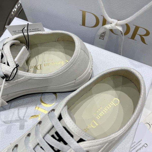 DIOR WALK'N'DIOR SNEAKER WHITE COTTON CANVAS - DO125 - Image 7