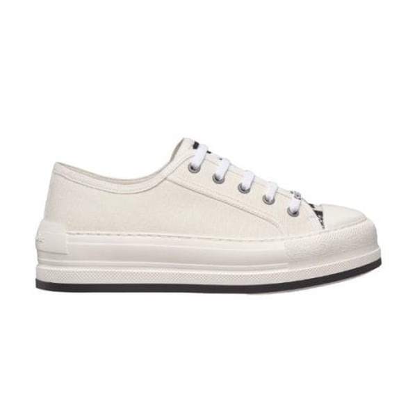 DIOR WALK'N'DIOR SNEAKER WHITE COTTON CANVAS - DO125 - Image 9